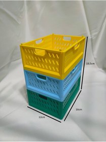 Resim Devletli 3d Katlanabilir Dekoratif Sepet Masa Organizer 3'lü 