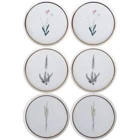 Resim Porland Botanical Karma 6 Kişilik Pasta Takımı 21 cm 
