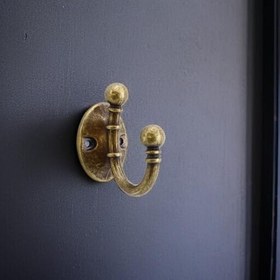 Resim Misket Askı Antik Sarı Vestiyer Dolap Askılık Askılığı Duvar Banyo Mutfak Elbise Çanta Askısı 