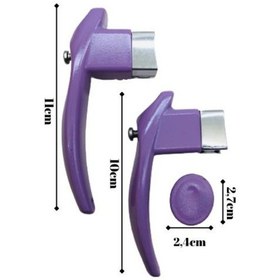 Resim Sultanoğlu Çaydanlık Sapı Takımı Kulp Tutamak Seti Kare Lila Yanmaz Lila 