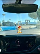 Resim Sallanan Ördek Beyaz Oto Dikiz Ayna Süsü 