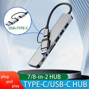 Resim 7’li USB C Hub Adaptör – SD/TF Kart Okuyucu, 87W PD Şarj, USB 3.0/2.0, RJ45 ve Çift USB-C Bağlantı Noktası – MacBook Pro/Air İstasyonu, Dizüstü Bilgisayarlar, Masaüstü Bilgisayarlar ve Type-C Cihazlar için Çoklu Bağlantı Hub, Display Port’tan HDTV Adaptörü 