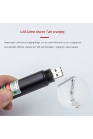 Resim byhodi Fithome 100mw Desen Başlıklı Usb Şarjlı Yeşil Lazer Pointer 