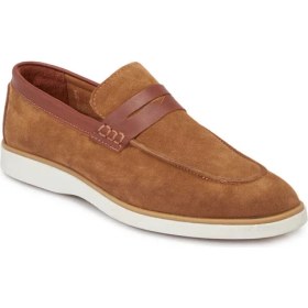 Resim Tergan Taba Hakiki Süet Deri Erkek Loafer - E24I1AY56749-K59 