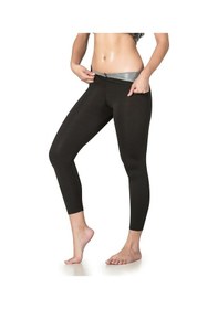 Resim Termal Sauna Tayt Sauna Etkili Terleme Taytı Sweat Sweet Sauna Siyah 