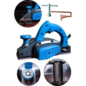 Resim 1500W Bakır Sargılı Metal Şanzuman Çift Bıçaklı Planya Rende 