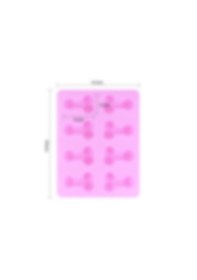 Resim Zaga Oyun Çikolata, Jöle ve Buz İçin Penis Şeklinde Silikon Kalıp 