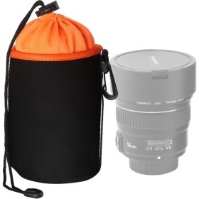 Resim Hongshou 10X14 cm Lens Iç Safra Çantası Su Geçirmez Koruyucu Kılıf portakal (Yurt Dışından) 