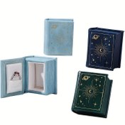 Resim 1 Adet MCLSJ Vintage Göksel Sihirli Kitap Takı Kutusu - PU Yüzük & Kolye Saklama Kabı, Altın Renkli Yıldız ve Ay Desenli, İnce Kilit Kapaklı, Antik-Pusula Tasarım (Koyu Mavi/Yeşil/Siyah) - Masa Üstü Organizatör, Taç Toplayıcılar İçin, Depolama ve Organizasyon, Noel Süslemeleri, Estetik Oda Dekoru, Noel El Sanatları, Ofis Organizasyonu ve Depolama, Masa Organizasyonu ve Depolama, Ev Eşyaları, Noel Masa Merkezi, Sanat, Noel Kutusu, Yatak Odası Dekorasyonları, Küpe Organizatör, 