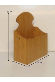 Resim SELENA Ahşap Kapı Önü Lüks Posta Kutusu- Bambu 