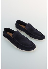 Resim Bisse Erkek Süet Loafer Lacivert Ayakkabı Ayk25y25003 D39 