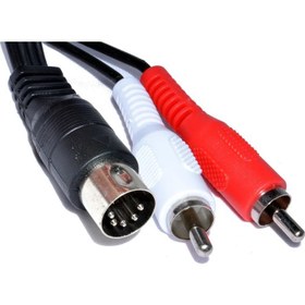 Resim 5 Pin Din 2 Rca Kablo 3 Metre 