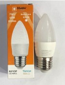 Resim Osaka 7w 50w 630 Lümen E27 Led Buji 6500 Kelvin Beyaz 