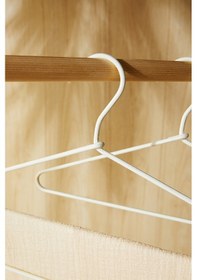 Resim Ocean Home Textile 2'li 3 Katlı Ekru Renk Kumaş Kaplı Metal Giysi Askısı 42 X 41 X 0.5 Cm Ekru 