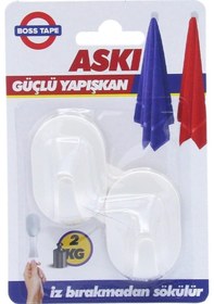 Resim Boss Tape 4125 Plastik Küçük Askı 2li Blister 