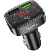 Resim HOCO E59 Dijital Göstergeli Kablosuz Araç içi FM Transmitter + US 