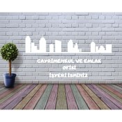 Resim EYBA STİCKER EMLAK ŞEHİR İSME ÖZEL İŞYERİ STİCKER reklam tanıtım anahtar EV araba 