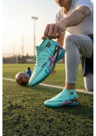 Resim Enoch Air Merc Bilekli Halı Saha Ayakkabısı Mavi 