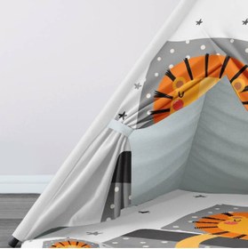 Resim instababyrooms Çocuk Oyun Çadırı Aslan, Orman Hayvanları Dijital Baskılı 