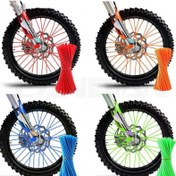 Resim Kir Motosikleti Jant Kılıfları 32 adet, Evrensel Boru Süslemesi için 20.32cm-53.34cm Tekerlekler, Kir Motosikleti, Motokros, Bisiklet, Tekerlekli Sandalye, Motosiklet Dekorasyon Koruyucu 