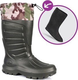 Resim Genel Markalar Eva Termal Avcı Çizme Haki -30 Derece Soğuğa Dayanıklı 