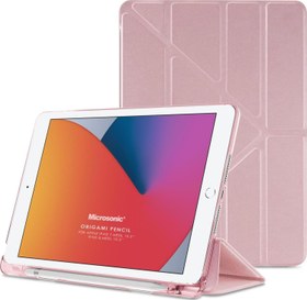 Resim Apple iPad 10.2'' 9. Nesil (A2602-A2604-A2603-A2605) Origami Pencil Rose Gold Microsonic