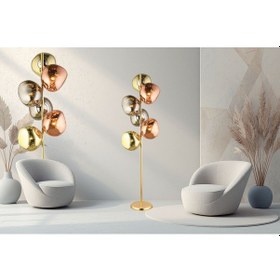 Resim Lampaluce Modern Tasarımlar Colore 6'lı Lambader Altın 