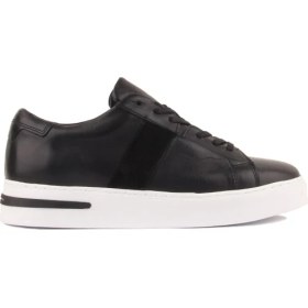 Resim Saillaker’s Sail Lakers - Siyah Deri Bağcıklı Erkek Sneaker 