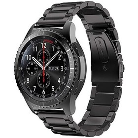 Resim Galaxy Uyumlu Watch 42mm 20mm Uyumlu Krd-04 Metal Zore Kordon-siyah 