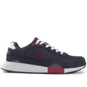 Resim U.S. Polo Assn. U.S.POLO ASSN LEMAR 4FX LACİVERT KIRMIZI BEYAZ COMFORT CASUAL SPOR AYAKKABI 