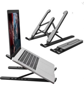 Resim Vos Versa Katlanabilir Kademe Ayarlı Kaymaz Taban Laptop Notebook Standı VK1012 