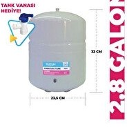 Resim Sulook Tüm Su Arıtma Cihazlarına Uyumlu 2 8 Galon (10 Lt) Metal Tank 