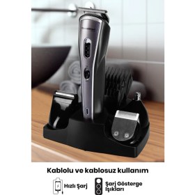 Resim Goldstar Imaj Paslanmaz Çelik Ayarlanabilir Full Standlı Erkek Bakım Seti 