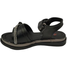 Resim Ba&ba 018530p Taş Detaylı Ortopedik Cırtlı Günlük Kız Çocuk Sandalet Ayakkabı 001 