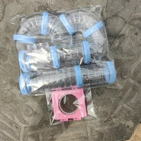 Resim Küçük Evcil Hayvan Oyun Tüneli ve Hamsterlar için Bağlantı Bölümleriyle Tüp Seti - Oyun Zamanı ve Eğlence için Etkileşimli Saklambaç Oyuncağı 