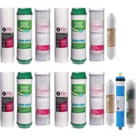 Resim E-water Su Arıtma Cihazı 2 Yıllık Full Filtre Seti 16 Adet Filtre Vontron Membranlı Tam Takım 