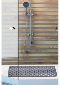 Resim Kaydırmaz Duşakabin Banyo Ve Duş Paspası 66 Adet Vantuzla Yapışır 33 X 66 Cm Gri 