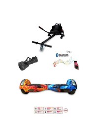 Resim Elektrikli Kaykay Scooter Akıllı Denge Hoverboard + Hoverkart + Çanta Full Ledli Extrem Paket D10 