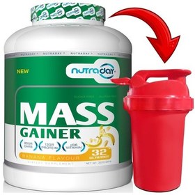 Resim Karbonhidrat Tozu Mass Gainer 3520 Gram Muz Aromalı Hacim Kütle Kas Gainermass Shaker Hediyeli 