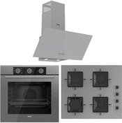 Resim FryArt Turbo Gri Ankastre Set (QXE62CPR - SS208 - D088) Ferre