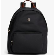 Resim Kadın Popette Dome Monogram Plakalı Sırt Çantası - Siyah-11534 Black 