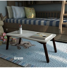 Resim Falez Laptop Sehpa Çalışma Kahvaltı Masası 