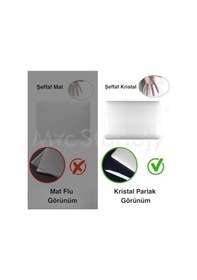 Resim Macbook Pro 13 İnç Kılıf A2338 A2251 A2289 Uyumlu Sert Kapak Şeffaf & Gri, Parmak İzi Bırakmayan Ve Sararmayan Koruyucu Gri 