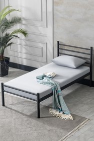 Resim EVGER HOME Metal Karyola, K10 Siyah Metal Karyola, 90x200 