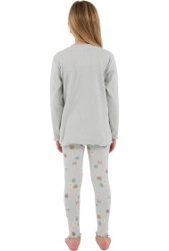Resim Rolypoly Rp3700-2 Kız Çocuk Kışlık İkili Pijama Takım Yeşil 