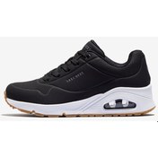 Resim Skechers Uno - Stand On Air Kadın Siyah Sneakers 73690 Blk Siyah 