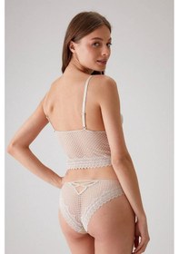 Resim Pierre Cardin Şerit Detaylı Dantelli Sütyen Takım Taş 001 