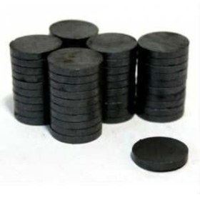 Resim EXİZ TİCARET 100 Adet 15 Mm X 3mm Yuvarlak Kömür Mıknatısı-duvar Süsü - Nikah Şekeri - Deney Malzemesi Mıknatıs 