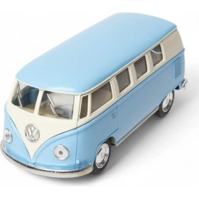Resim Çek Bırak 1962 Metal Model Klasik Oyuncak Volkswagen T1 Minibüs Pastel Mavi 