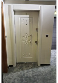 Resim Tez1473 Beyaz Sac Çelik Kapı, Dış Mekana Uygun Çelik Kapı 